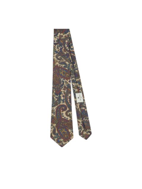 Etro floral paisley silk tie