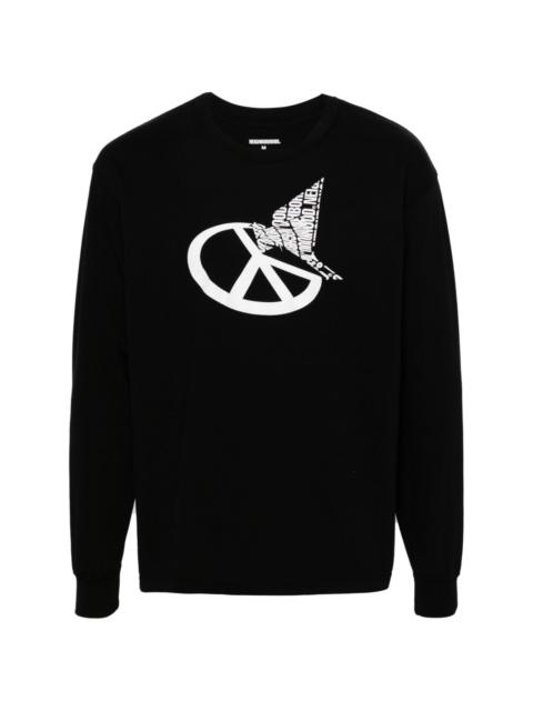 logo-print long-sleeved T-shirt