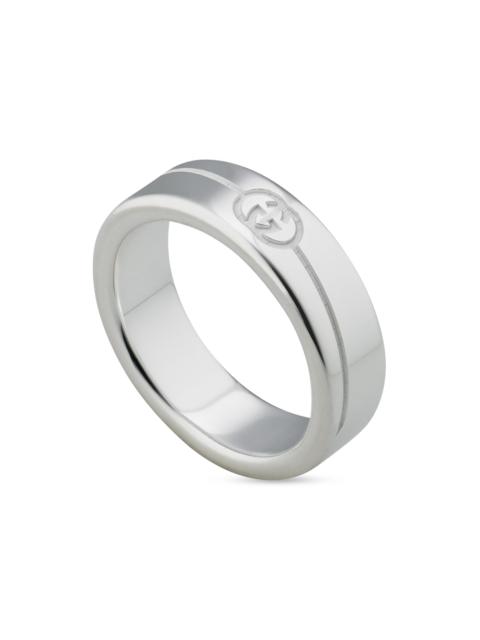 GUCCI Men's Tag Ring - Silver