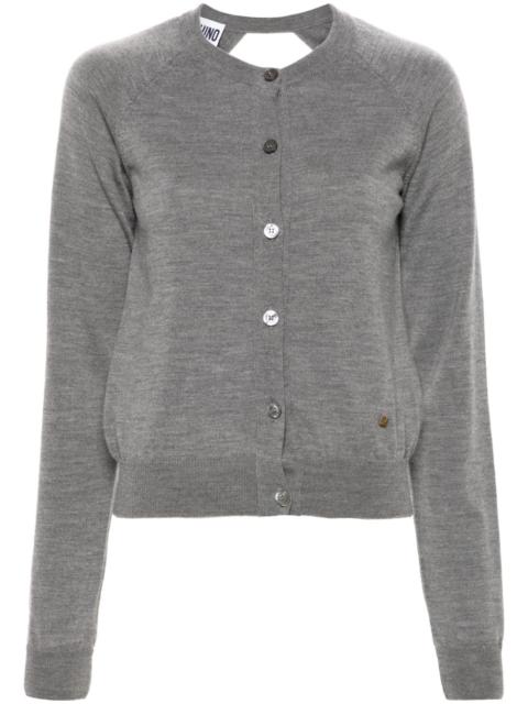 Moschino mélange-effect cardigan