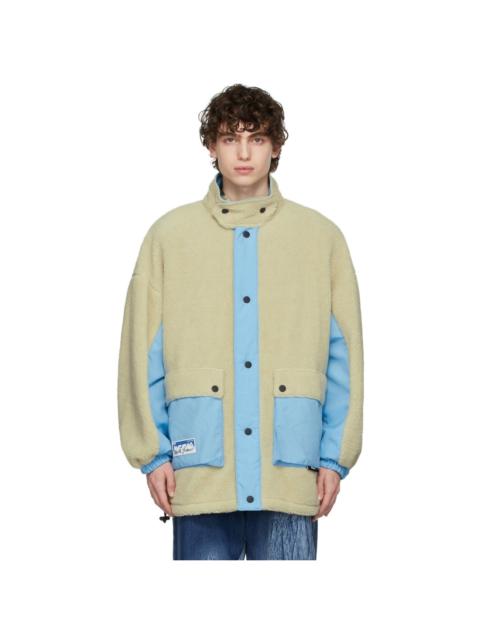 MSGM Reversible Off-White Fleece Jacket