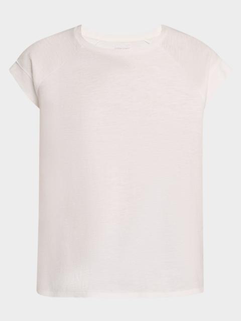 EILEEN FISHER Raglan-Sleeve Organic Cotton Jersey Top