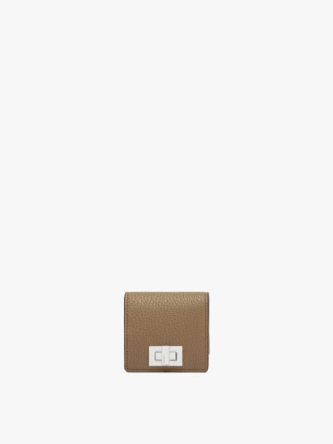 FENDI Beige leather coin purse