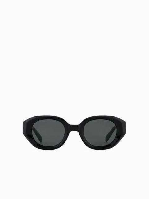 Men’s irregular-shaped sunglasses