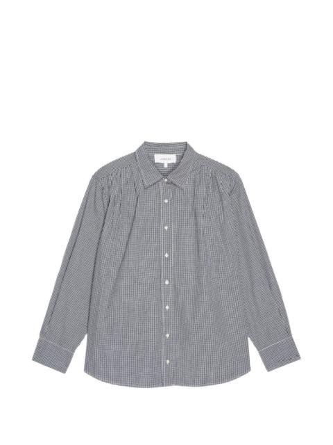 THE GREAT. checked-pattern long-sleeved shirt