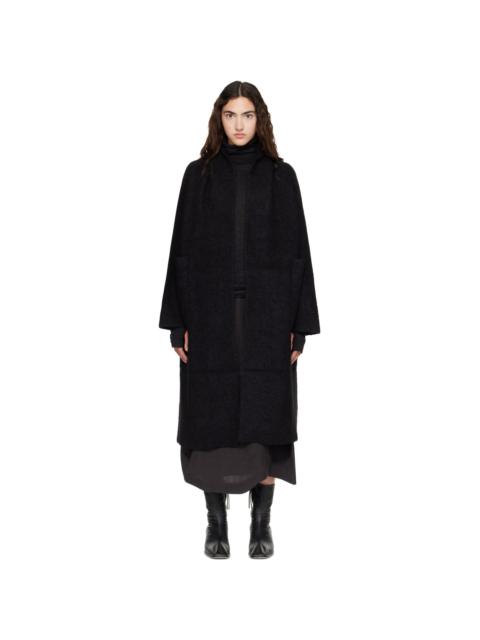 LAUREN MANOOGIAN Black Double Face Long Coat