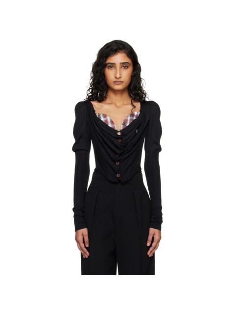 Black Bea Corset Cardigan
