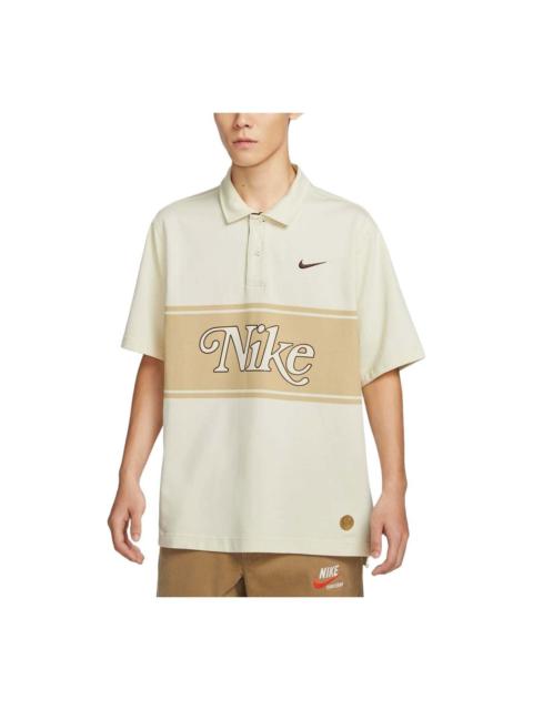 Nike Nike Sportswear Graphic Polo Shirt Asia Sizing 'Coconut White' HM4456-113