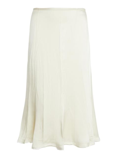 Jil Sander Wool-Blend Midi Skirt white
