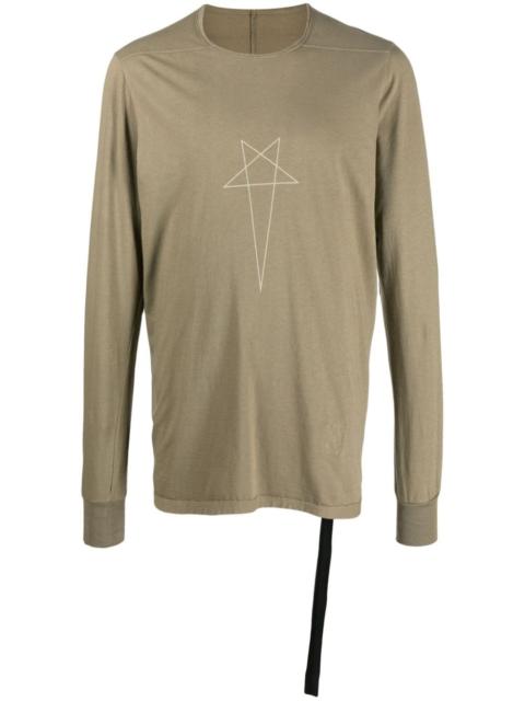 Rick Owens DRKSHDW Pentagram logo-print cotton T-shirt