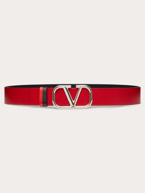 Valentino VLOGO SIGNATURE CALFSKIN BELT 40 MM