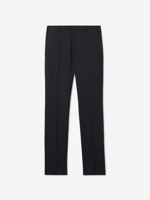 Burberry Slim Fit Wool Tailored Trousers