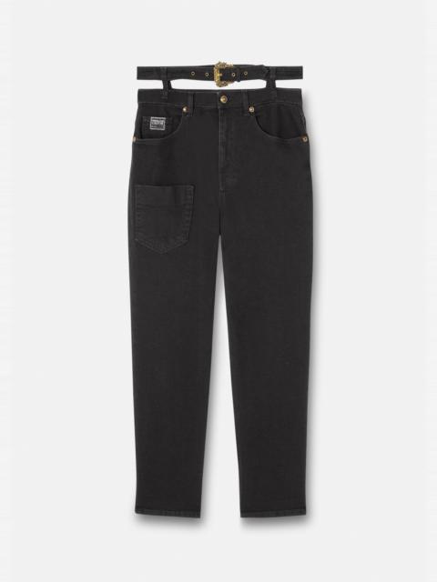 VERSACE JEANS COUTURE Baroque Buckle Jeans