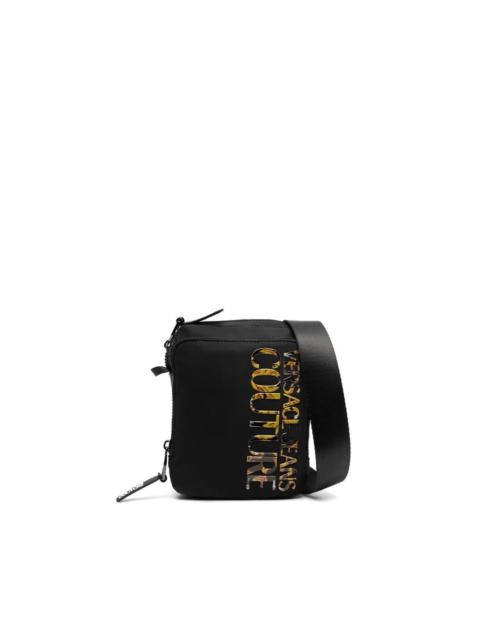 logo-embellished messenger bag