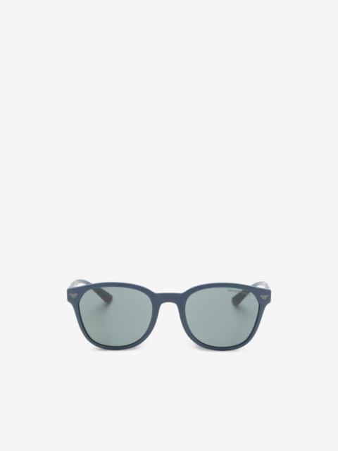 EMPORIO ARMANI logo-plaque square-frame sunglasses
