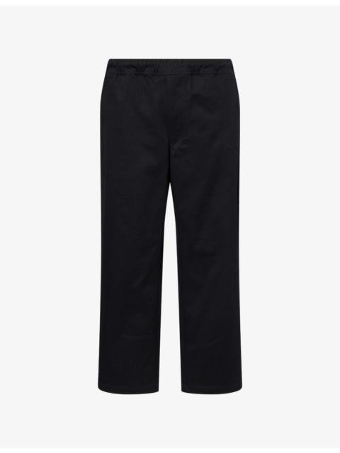 A BATHING APE® Bape Easy Wide-Leg Cotton-Poplin Trousers
