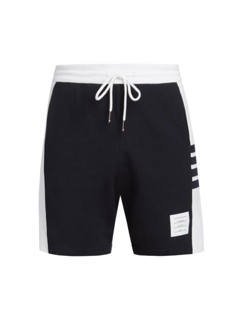 Thom Browne Men's Engineered 4 Bar Loopback Jersey Sweat Shorts - Navy