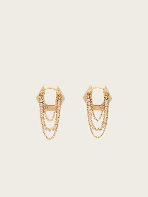 ALLSAINTS RUBI CHAIN EARRINGS