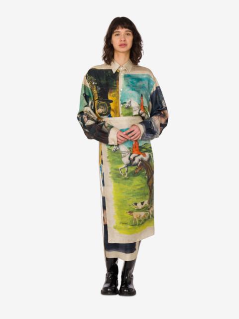 PRINTED SILK TWILL SHIRT