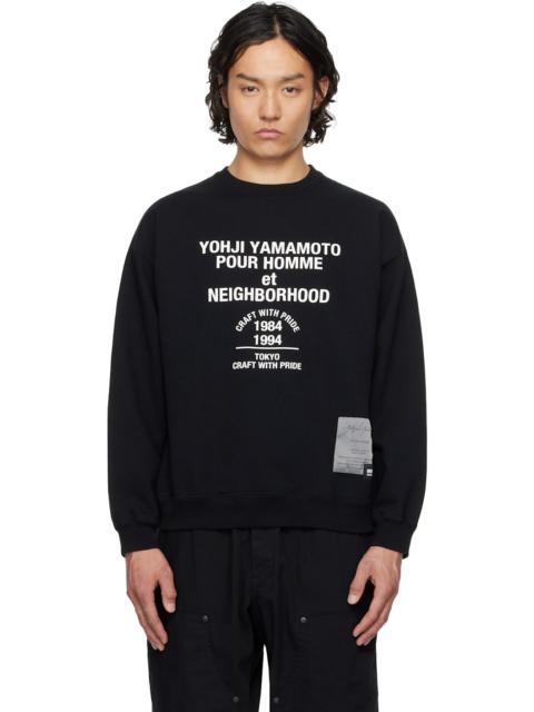 Yohji Yamamoto Black NEIGHBORHOOD Edition LS Sweatshirt