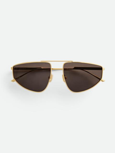 Bottega Veneta BV1466S Classic Aviator Sunglasses