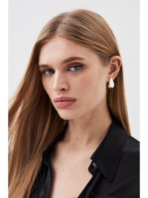 KAREN MILLEN Round Drop Earrings