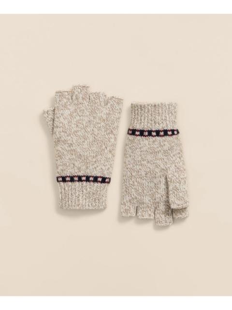 Brooks Brothers Merino Wool Marled Fingerless Gloves
