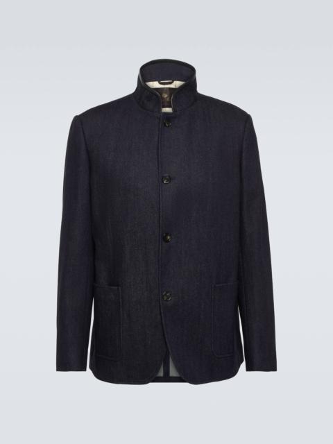 Spagna cotton and cashmere jacket