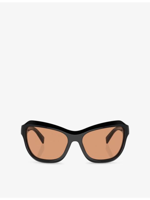 Prada PR A27S Butterfly-Frame Acetate Sunglasses