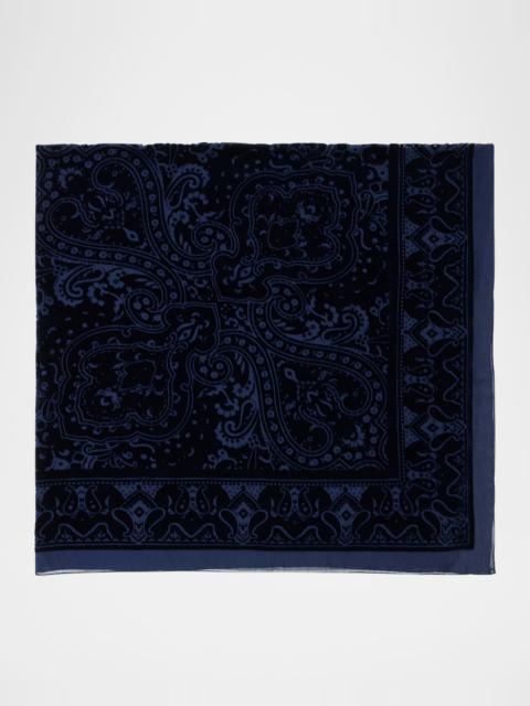 Etro Aida Flocked Paisley Shawl