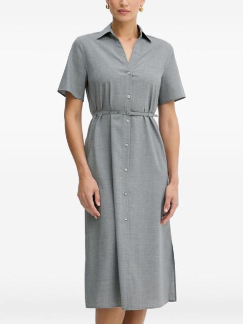 BOSS belted shirt dress