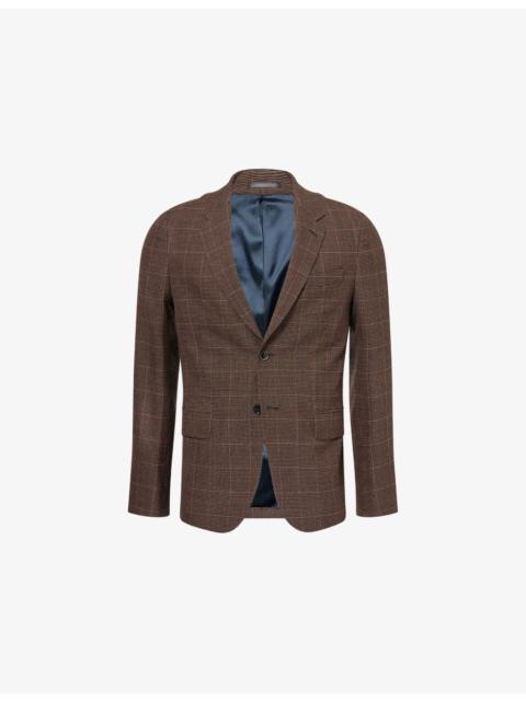 Paul Smith Checked Long-Sleeve Wool Blend Jacket