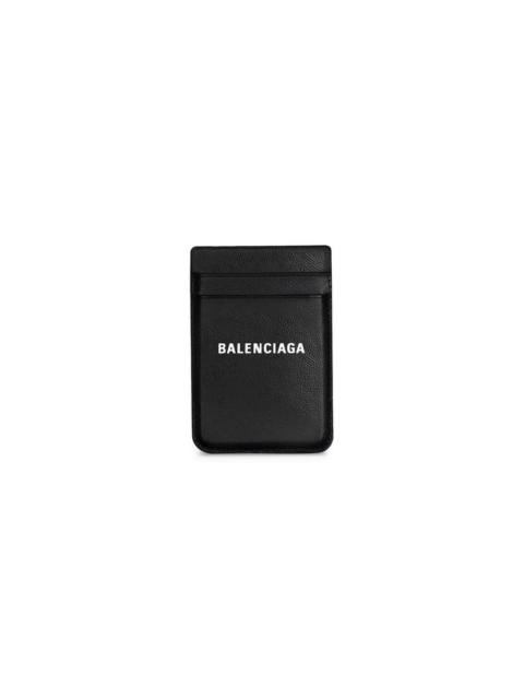 BALENCIAGA Cash Magnet Card Holder in Black