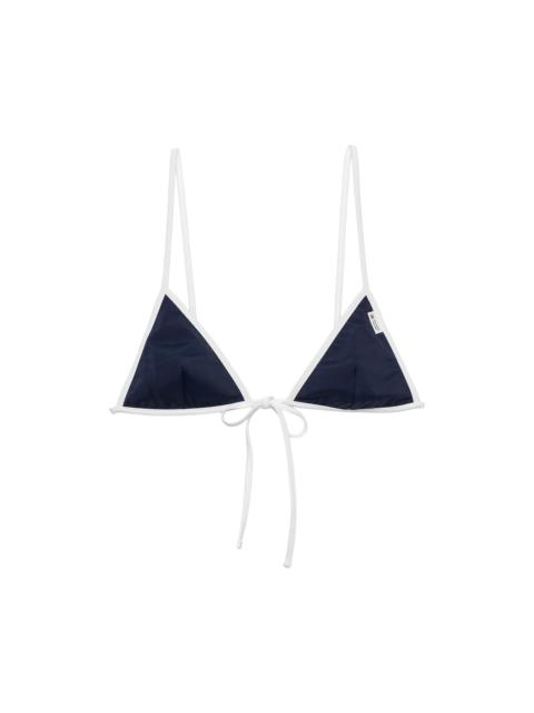 Prada Women's Jersey Bikini Top - Blue