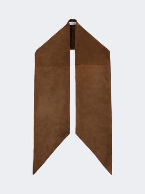 Max Mara COMUNE Suede scarf - BROWN