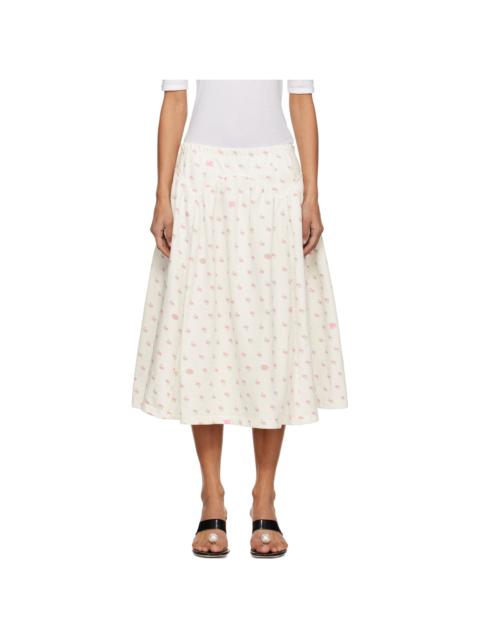 SANDY LIANG White Houston Midi Skirt