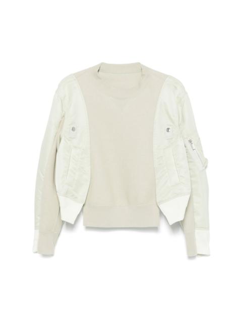 panelled sweatshirt