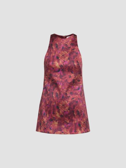 BRANDON MAXWELL Women's The Joelle Floral Stretch Mikado Sleeveless Mini Dress - Red Floral