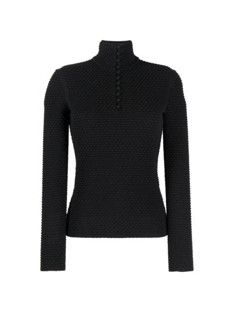 FERRAGAMO buttoned open-knit jumper