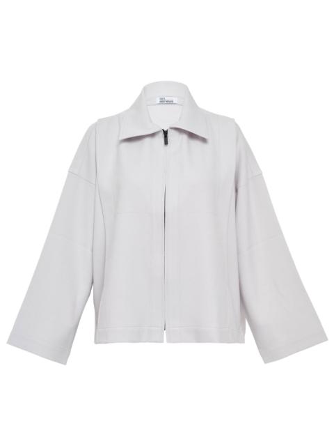 132 5. ISSEY MIYAKE Wool Like Flat Tuck Jacket