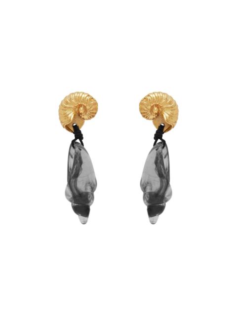 ALÉMAIS Reverie Resin Conch Drop Earrings