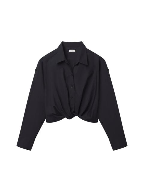 A.L.C. Leo Cropped Cotton Shirt