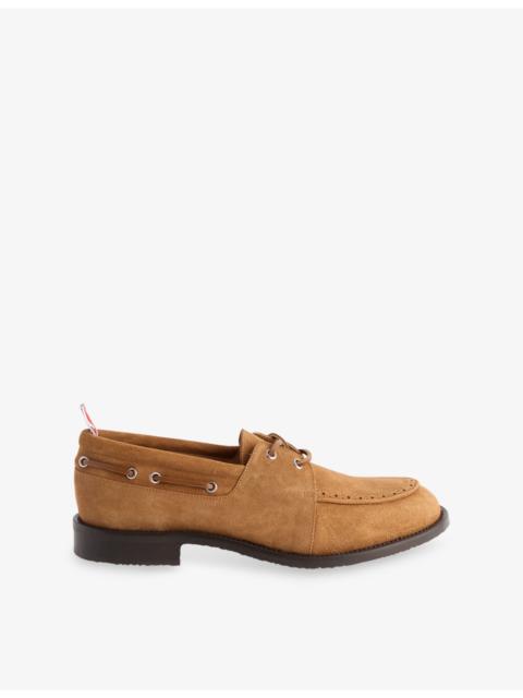 Thom Browne Padded Suede Boat Shoes