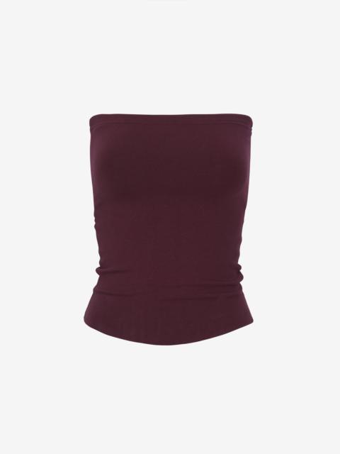 The Frankie Shop Solrae Tube Top - Burgundy