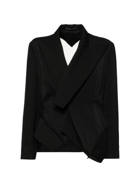 Yohji Yamamoto asymmetic wool blazers