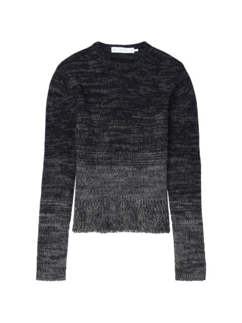 ombrÃ©-effect wool blend jumper