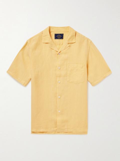 Portuguese Flannel Camp-Collar Linen Shirt