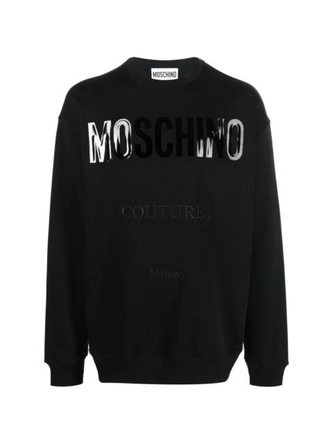 logo-print organic-cotton sweatshirt
