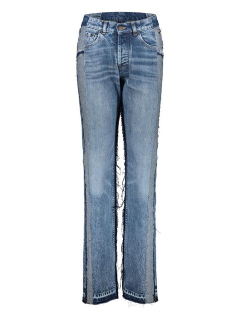 Maison Margiela stonewashed-panelled jeans