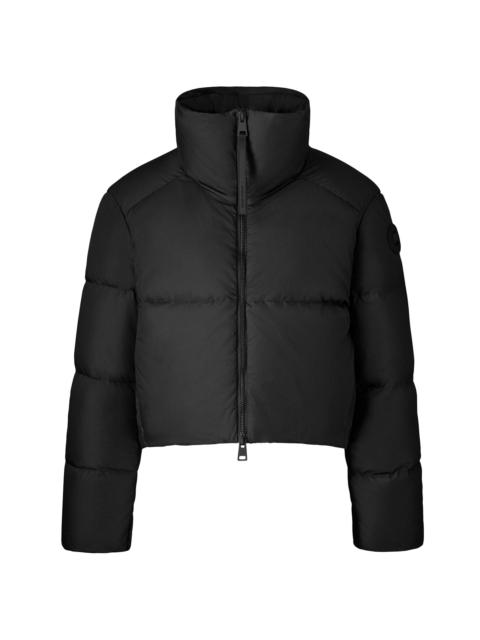 Canada Goose Women's Garnet Crop Puffer Jacket - Black